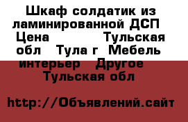 Шкаф-солдатик из ламинированной ДСП › Цена ­ 1 500 - Тульская обл., Тула г. Мебель, интерьер » Другое   . Тульская обл.